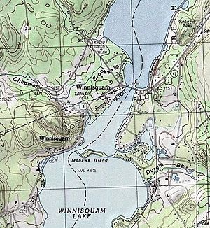 Winnisquam NH location map