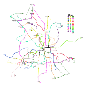 Winston-Salem Transit Authority Map (2019)