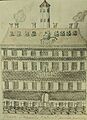 Wren Building, College of William and Mary (drawing by Franz Ludwig Michel, 1702)