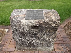 Yeronga Memorial Park cenotaph foundation stone