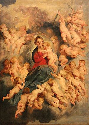 0 La Vierge à l'Enfant entourée des saints Innocents - Louvre - (2).JPG