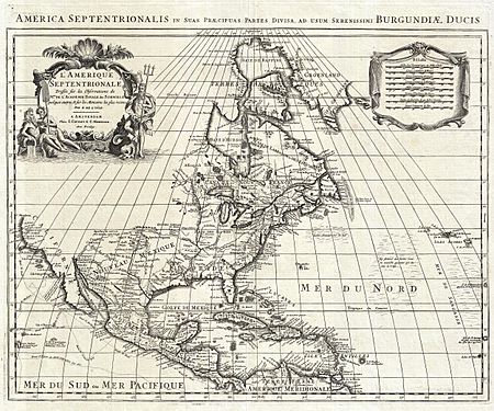 1708 De L'Isle Map of North America (Covens and Mortier ed.) - Geographicus - AmeriqueSeptentrionale-covensmortier-1708