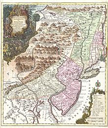 1756 Lotter Map of Pennsylvania, New Jersey ^ New York - Geographicus - PensylvaniaNovaJersey-lotter-1756
