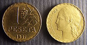 1 peseta, 1937