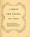 A Tribute for the Negro - frontispiece