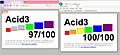 Acid3 test IE vs Firefox