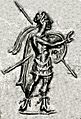 Agathokleia drachm king Strato in uniform circa 100 BCE