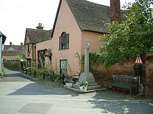 Alston Court and War Memorial, Nayland Village centre.jpg