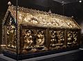 Arca di san servazio, legno, rame dorato, pietre preziose, gemme e smalti, 1160 ca. 01