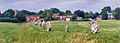 Avebury henge and village UK