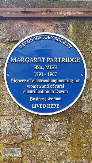 Blue plaque for Margaret Partridge