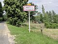 Braye-en-Thiérache (Aisne) city limit sign