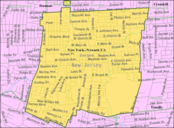 Census Bureau map of Bergenfield, New Jersey