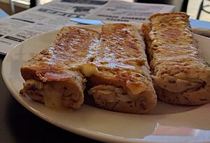 Cheese rolls, Otago, New Zealand (cropped)