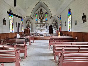 Church of Holy cross interior - Skookumchuck BC