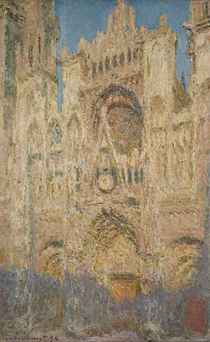 Claude Monet - The Rouen Cathedral at Sunset - Pushkin museum