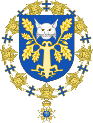 Coat of Arms of Toomas Hendrik Ilves (Order of the Seraphim)