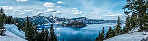 Crater Lake Panorama Spring 2016