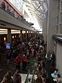 Crowds in the Salt Palace Convention Center at the 2014 Salt Lake Comic Con in Salt Lake City, Utah