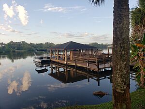 Dock on Crane Creek, Melbourne, Florida