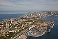 Egersheld peninsula and Vladivostok container terminal