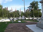 Frankfort Cemetery Military Memorial, all wars memorial