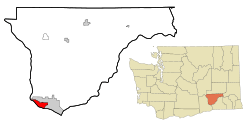Location of West Pasco, Washington
