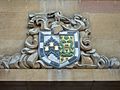 Gonville and Caius College shield of arms on Rose Crescent, Cambridge