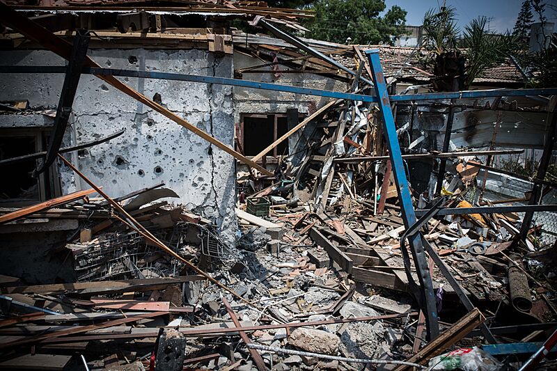 House in Israel Destroyed by Hamas Rocket (14713208821)