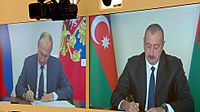 Ilham Aliyev, Russian President Vladimir Putin met in a videoconference format 3