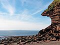 Isle of Man seen from Fleswick bay