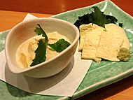 Kumiage yuba and sashimi yuba, at Washoku Sato (2015-05-01)