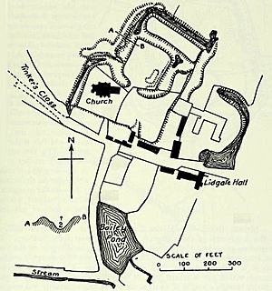 Lidgate Castle plan