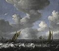 Ludolf Backhuysen - Seascape and Fishing Boats - Google Art Project