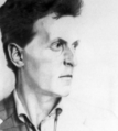 Ludwig Wittgenstein, Pencil on board2