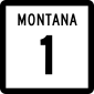 Montana state route marker