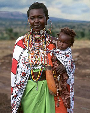 Maasai Woman Meeyu Sale Wearing her Finest