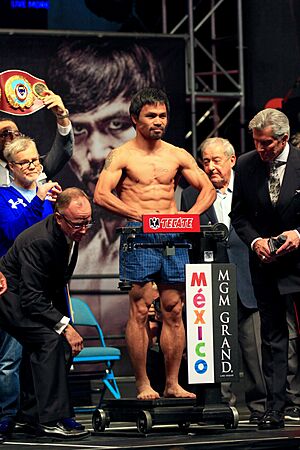 Manny Pacquiao weigh-in
