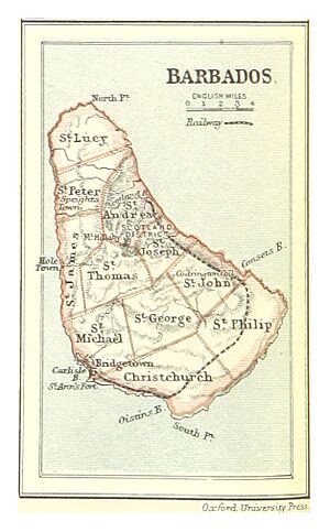 Map of Barbados (1888)