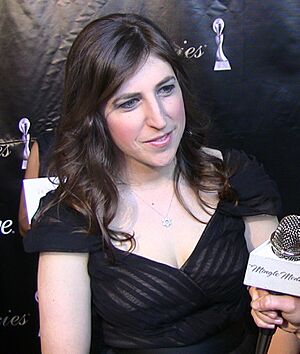 Mayim Bialik at Gracie Awards Gala crop