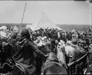 Meetings of British, Arab, and Bedouin officials in Amman, Transjordan, April 1921