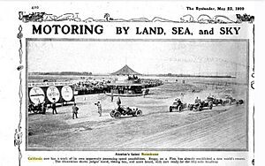 Motordrome photo in the Bystander magazine