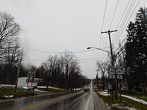 NY 245 and NY 247 south in Rushville