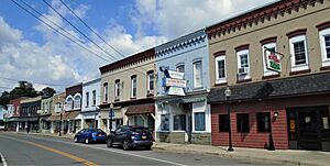 North Main Street east side north from Saratoga Avenue, Broadalbin