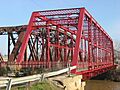 Ohio Street Bridge at Evansville, western portal and southern side