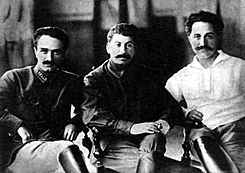 Ordzhonikidze, Stalin and Mikoyan, 1925