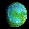 Oceanus Procellarum, a vast lunar plain.
