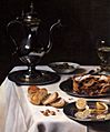 Pieter Claesz. - Still-life with Turkey-Pie (detail) - WGA4972