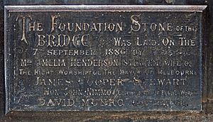 Princes Bridge Foundation Stone