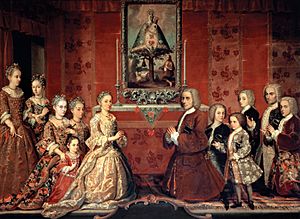 Retrato de familia Fagoga Arozqueta - Anónimo ca.1730